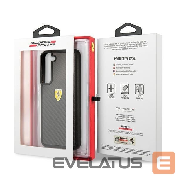 Aizmugurējais vāciņš Ferrari Ferrari FEHCS22MFCAK S22+ S906 black/black hardcase On Track Real Carbon