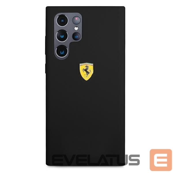 Aizmugurējais vāciņš Ferrari Ferrari FESSIHCS22LBK S22 Ultra S908 black/black hardcase On Track Silicone