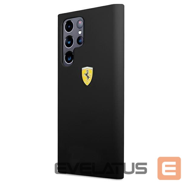Aizmugurējais vāciņš Ferrari Ferrari FESSIHCS22LBK S22 Ultra S908 black/black hardcase On Track Silicone