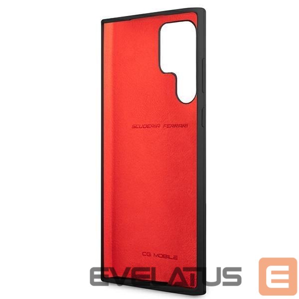 Aizmugurējais vāciņš Ferrari Ferrari FESSIHCS22LBK S22 Ultra S908 black/black hardcase On Track Silicone