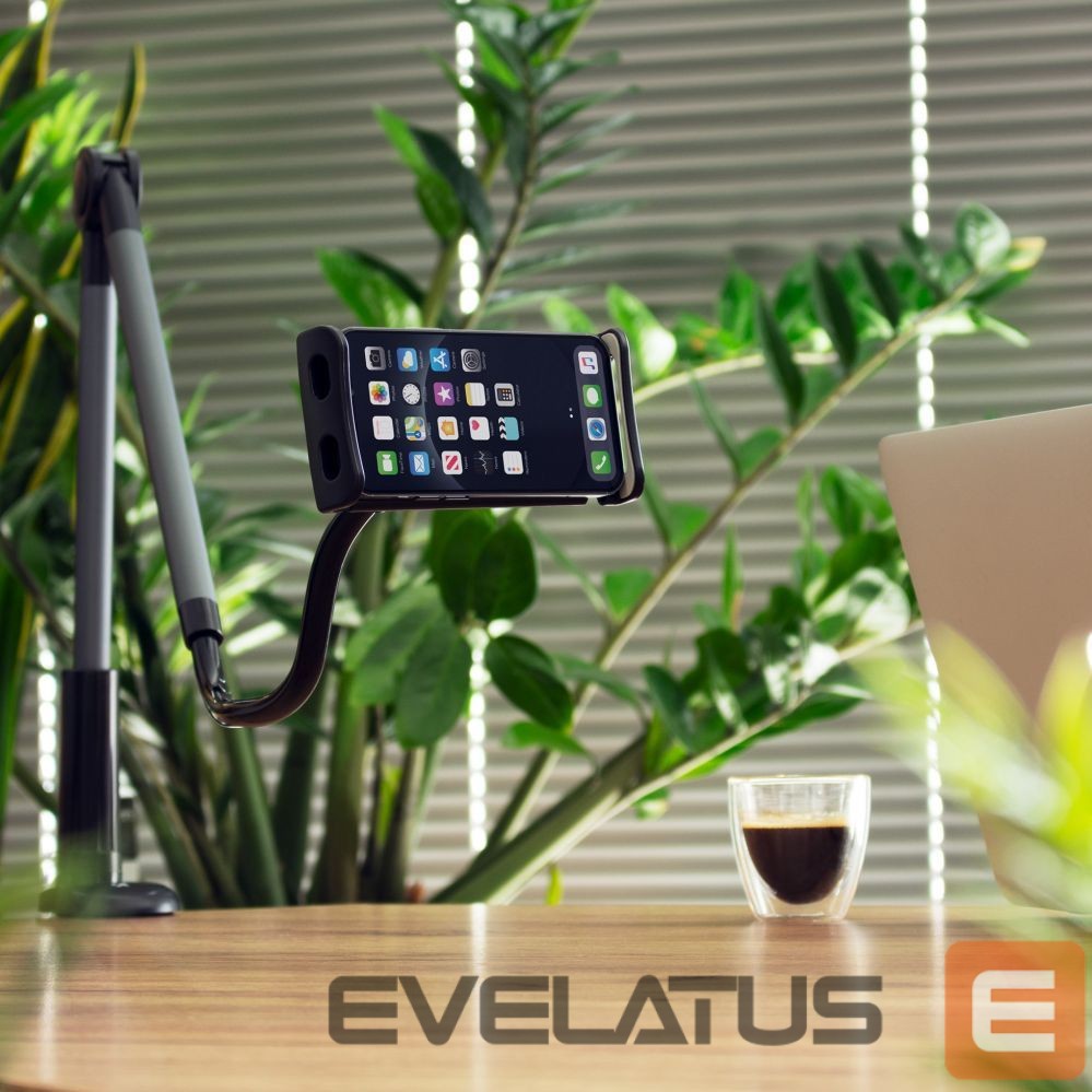 Auto turētājs Wozinsky Wozinsky Long Flexible Phone and Tablet Holder Black (WTHBK5)