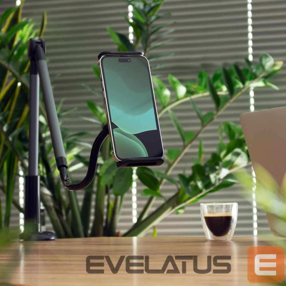 Auto turētājs Wozinsky Wozinsky Long Flexible Phone and Tablet Holder Black (WTHBK5)