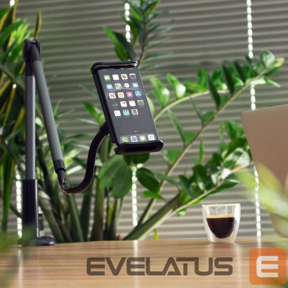 Auto turētājs Wozinsky Wozinsky Long Flexible Phone and Tablet Holder Black (WTHBK5)