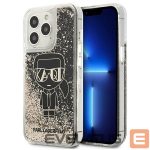 Aizmugurējais vāciņš Karl Lagerfeld  Karl Lagerfeld Liquid Glitter Gatsby Case for iPhone 13 Pro / iPhone 13 - Black 