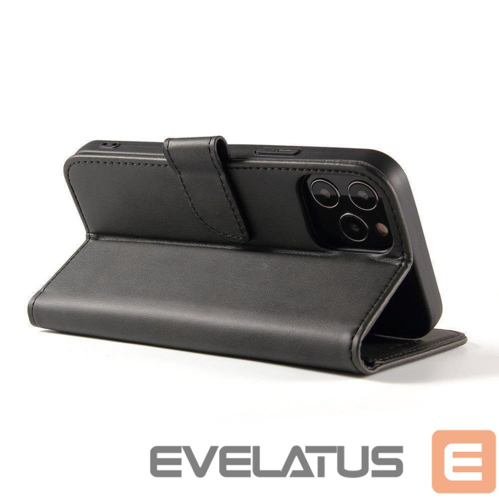 Aizmugurējais vāciņš Hurtel Magnet Case elegant case case cover with a flap and stand function OnePlus Ace black