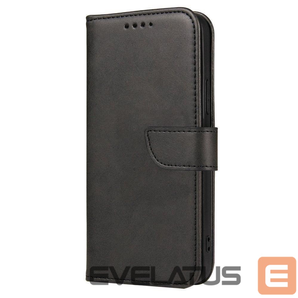 Aizmugurējais vāciņš Hurtel Magnet Case elegant case case cover with a flap and stand function OnePlus Ace black
