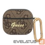 Aizmugurējais vāciņš Guess  Guess GUA34GSMW AirPods 3 cover brązowy/brown 4G Script Metal Collection