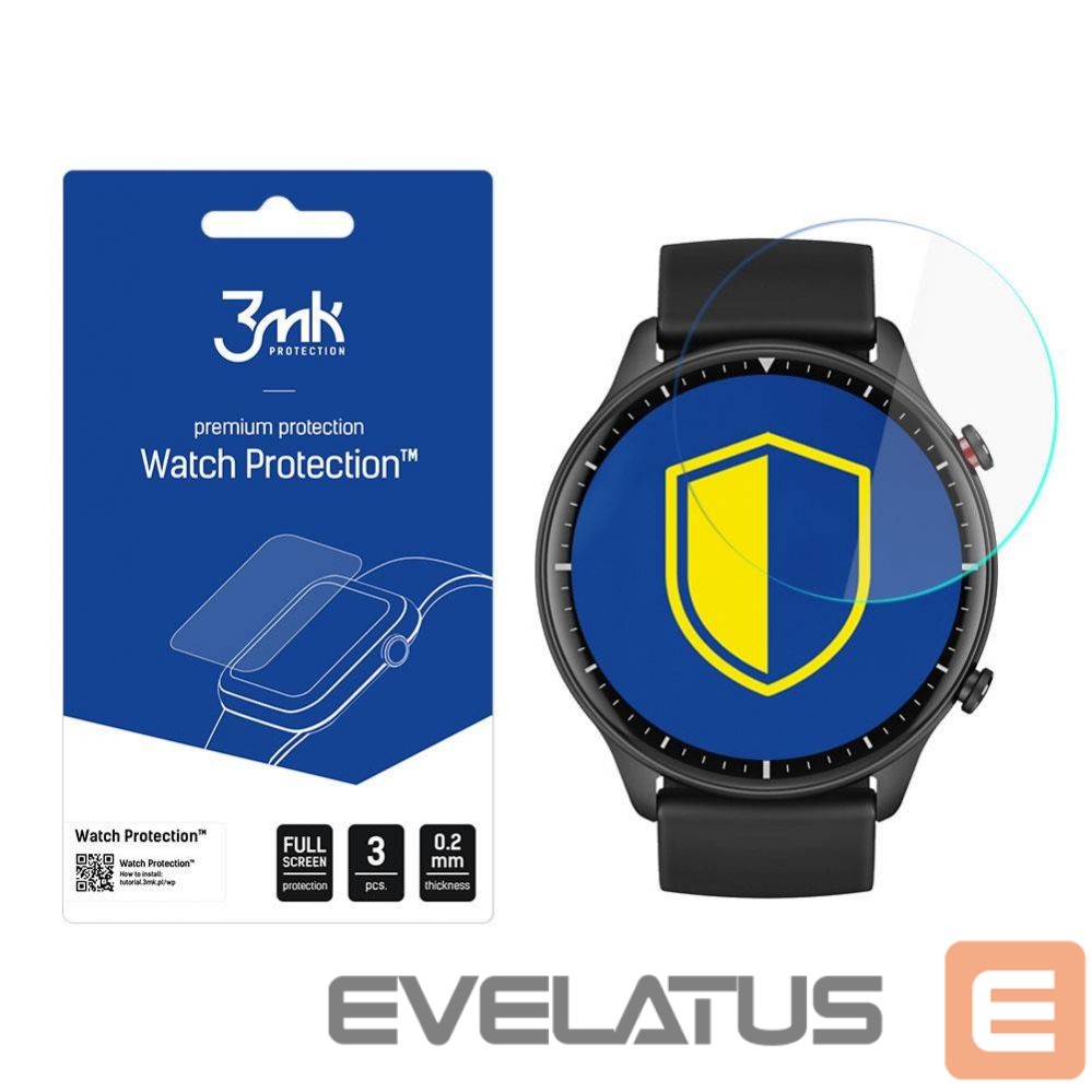 Aizsargstikls 3MK Xiaomi Amazfit GTR 2 - 3mk Watch Protection v. ARC+
