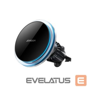 Auto holder Joyroom  Joyroom car phone holder with 15W Qi inductive charger (MagSafe compatible) for air vent, silver (JR-ZS291) Black