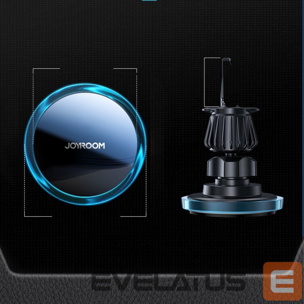 Auto holder Joyroom Joyroom car phone holder with 15W Qi inductive charger (MagSafe compatible) for air vent, silver (JR-ZS291) Black