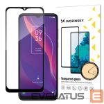 Aizmugurējais vāciņš Wozinsky  Wozinsky super tough Full Glue tempered glass full screen with frame Case Friendly TCL 306 black 