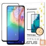 Aizmugurējais vāciņš Wozinsky  Wozinsky Super Tough Full Glue Tempered Glass Full Screen With Frame Case Friendly TCL 20 5G Black 
