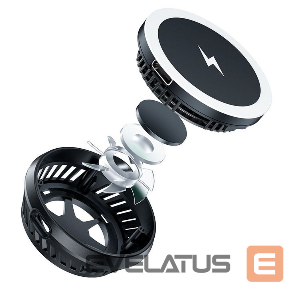 Kabelis Acefast Acefast wireless induction charger with dark gray (E2) cooling system