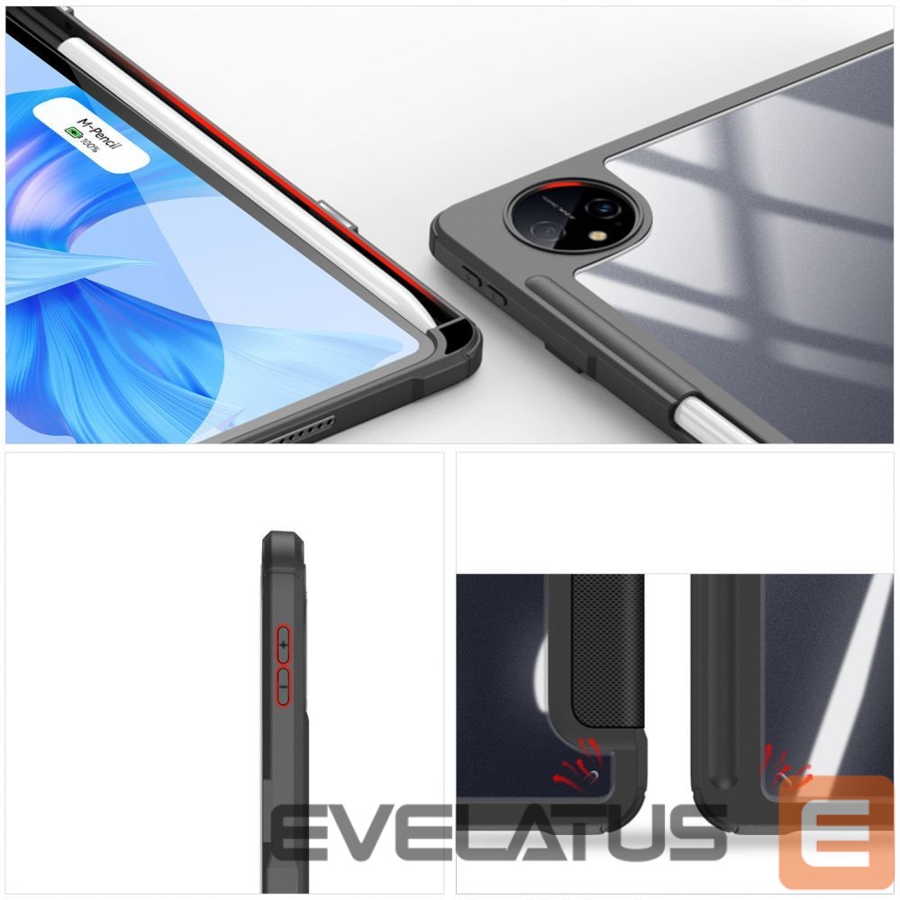 Aizmugurējais vāciņš Dux Ducis Dux Ducis Toby Case for Huawei MatePad Pro 11'' (2022) Cover with S Pen Pen Smart Cover Stand Black