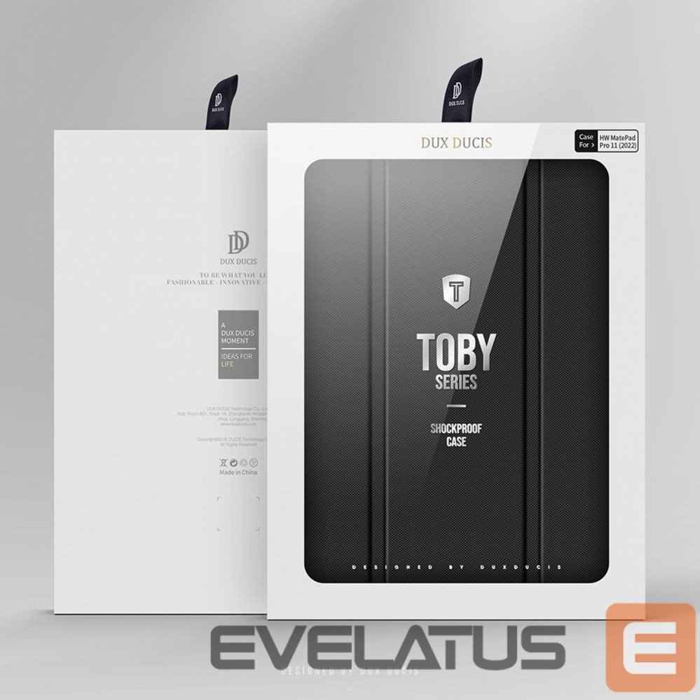 Aizmugurējais vāciņš Dux Ducis Dux Ducis Toby Case for Huawei MatePad Pro 11'' (2022) Cover with S Pen Pen Smart Cover Stand Black