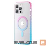 Aizmugurējais vāciņš Kingxbar  Kingxbar PQY Ice Crystal Series magnetic case for iPhone 14 Pro MagSafe pink and blue 