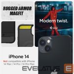 Aizmugurējais vāciņš Spigen  Spigen Rugged Armor Mag Case with MagSafe for iPhone 14 - Matte Black 