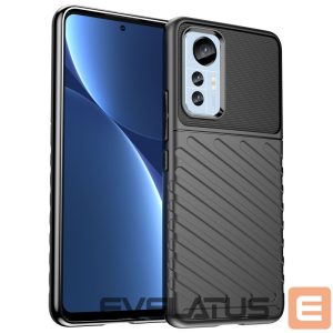 Aizmugurējais vāciņš Hurtel  Thunder Case case for Xiaomi 12 Lite silicone armor case black 