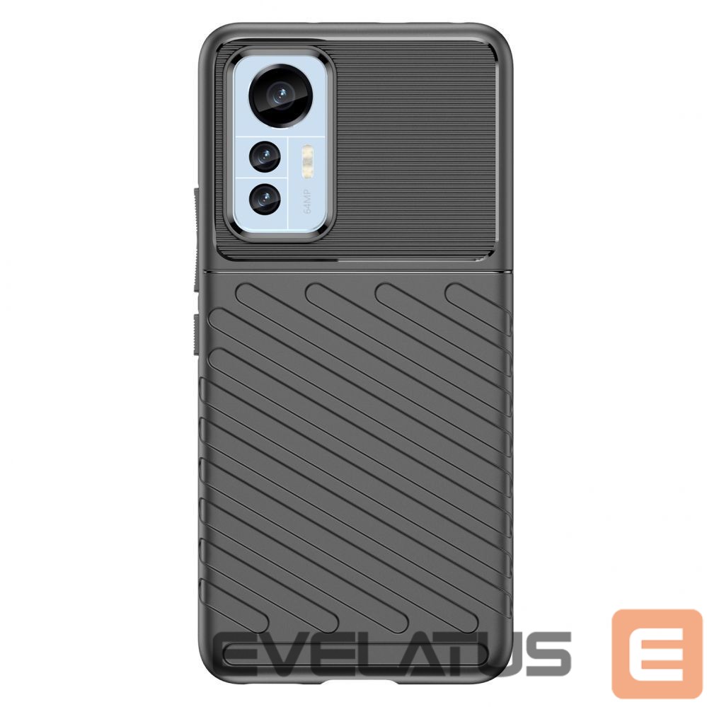Aizmugurējais vāciņš Hurtel Thunder Case case for Xiaomi 12 Lite silicone armor case black