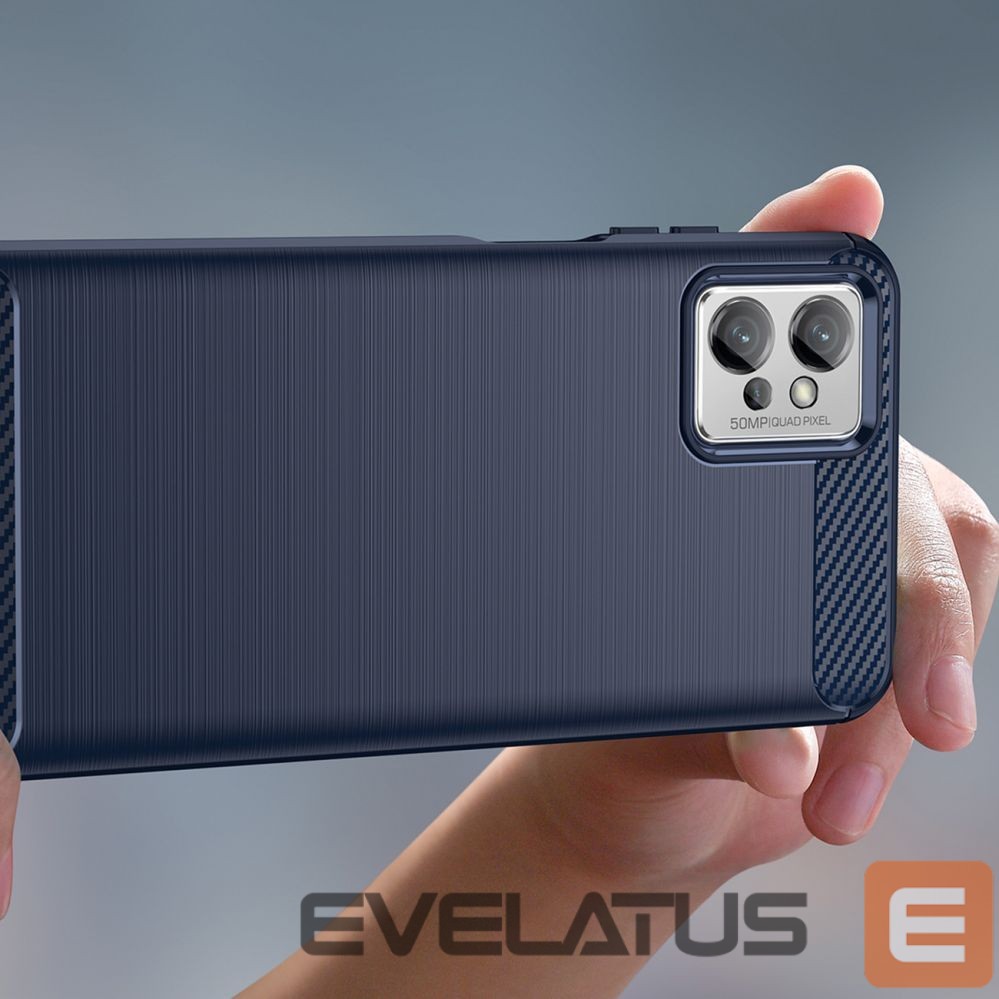 Aizmugurējais vāciņš Hurtel Carbon Case case for Realme C35 flexible silicone carbon cover black