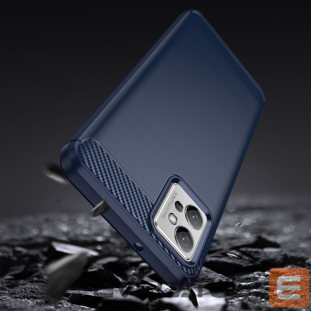 Aizmugurējais vāciņš Hurtel Carbon Case case for Realme C35 flexible silicone carbon cover black