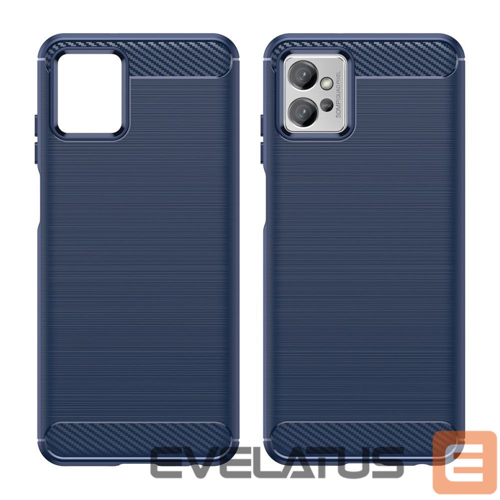 Aizmugurējais vāciņš Hurtel Carbon Case case for Realme C35 flexible silicone carbon cover black