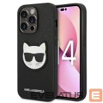 Aizmugurējais vāciņš Karl Lagerfeld  Karl Lagerfeld KLHCP14XSAPCHK iPhone 14 Pro Max 6,7" hardcase czarny/black Saffiano Choupette Head Patch 