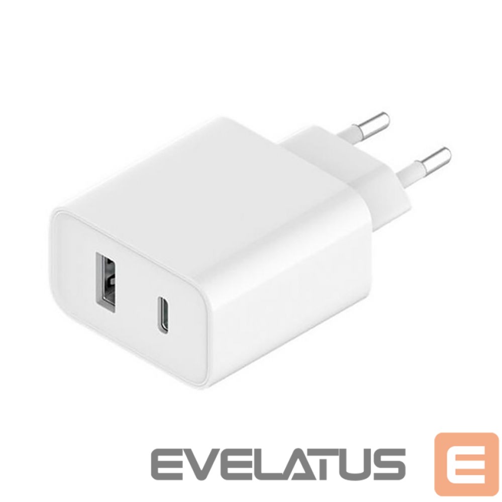 Kabelis Xiaomi Xiaomi Travel Charger Combo fast charger USB-A / USB-C 33W PD white (BHR4996GL)