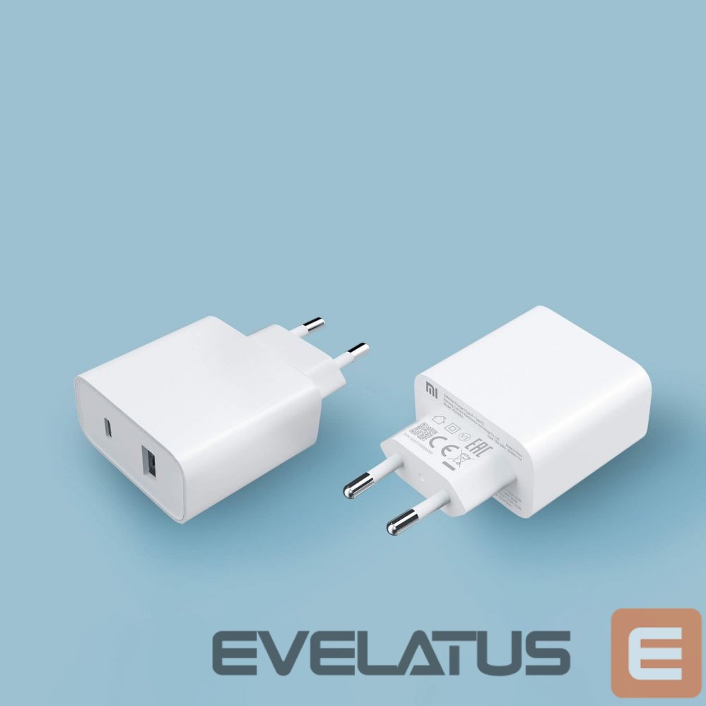 Kabelis Xiaomi Xiaomi Travel Charger Combo fast charger USB-A / USB-C 33W PD white (BHR4996GL)