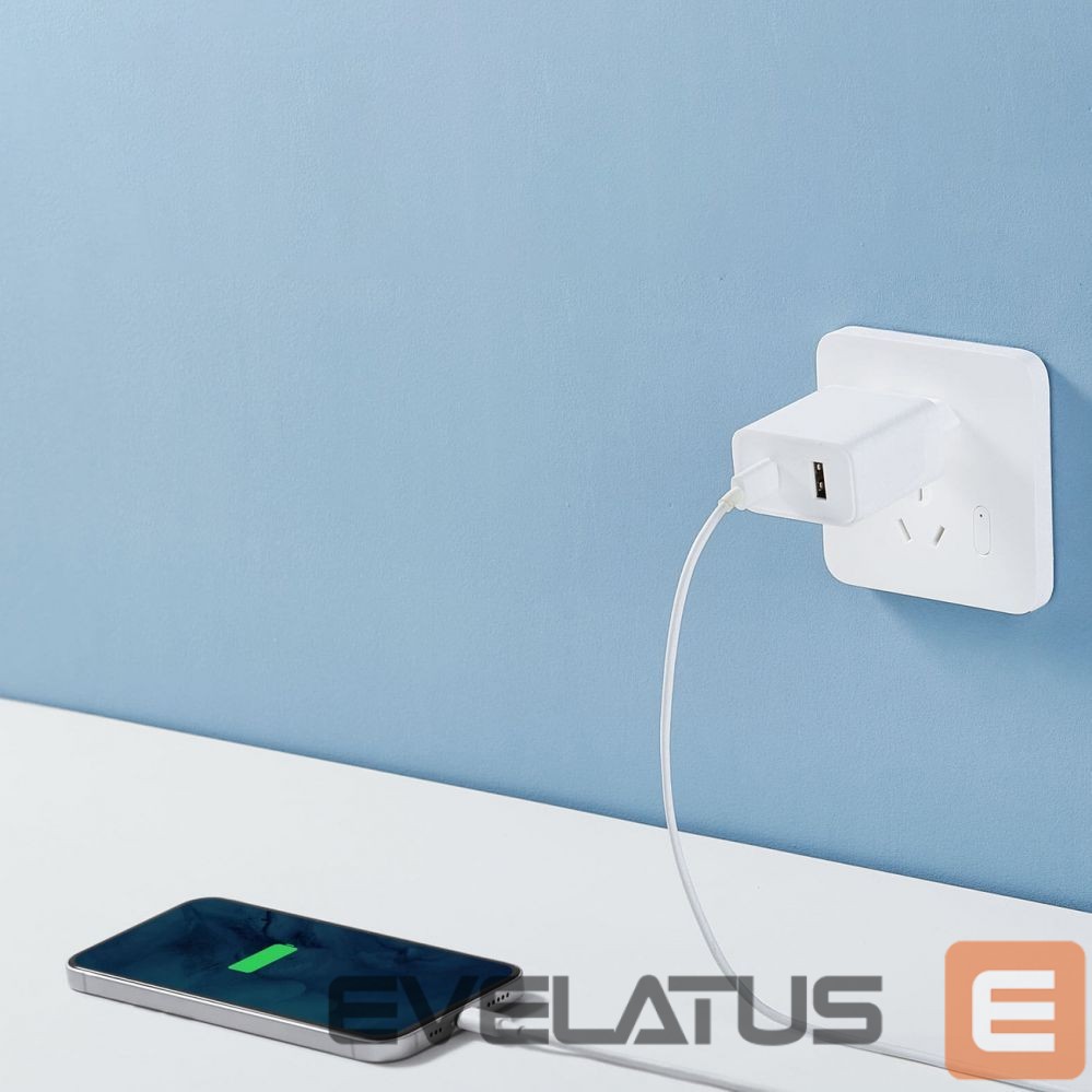 Kabelis Xiaomi Xiaomi Travel Charger Combo fast charger USB-A / USB-C 33W PD white (BHR4996GL)