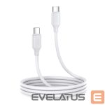 Kabelis Joyroom  Joyroom Long-Lasting Series A9 USB-C / USB-C PD QC cable 60W 3A 1m - white 