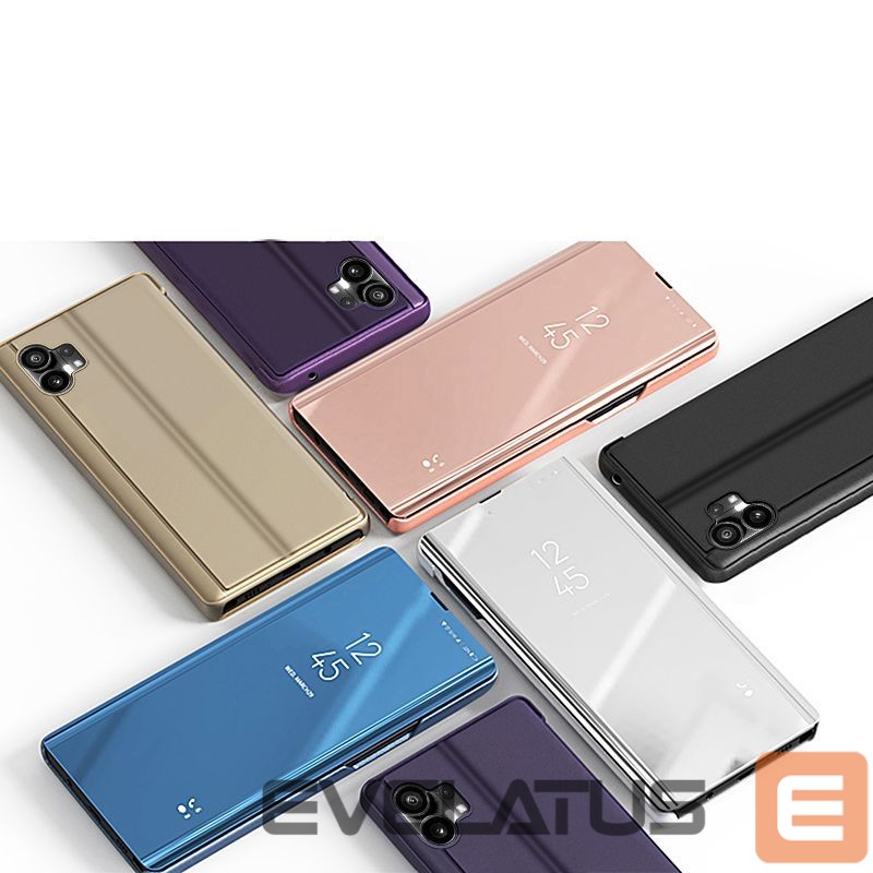 Aizmugurējais vāciņš Hurtel Clear View Case case for Nothing Phone 1 flip case black