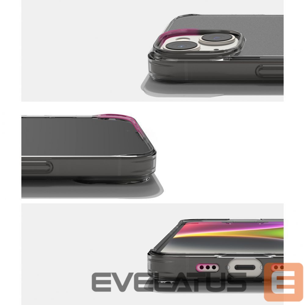 Aizmugurējais vāciņš Ringke Ringke Fusion Matte case iPhone 14 Plus cover with a gel frame gray