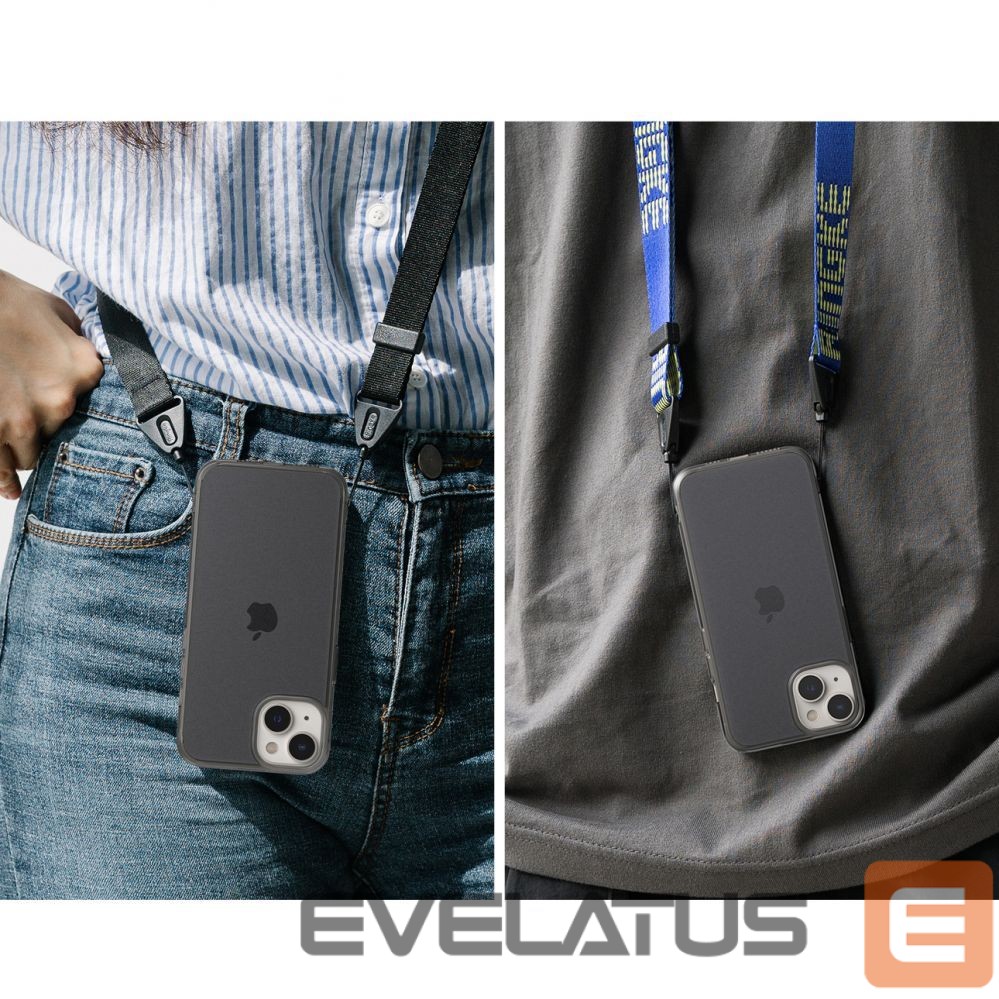 Aizmugurējais vāciņš Ringke Ringke Fusion Matte case iPhone 14 Plus cover with a gel frame gray