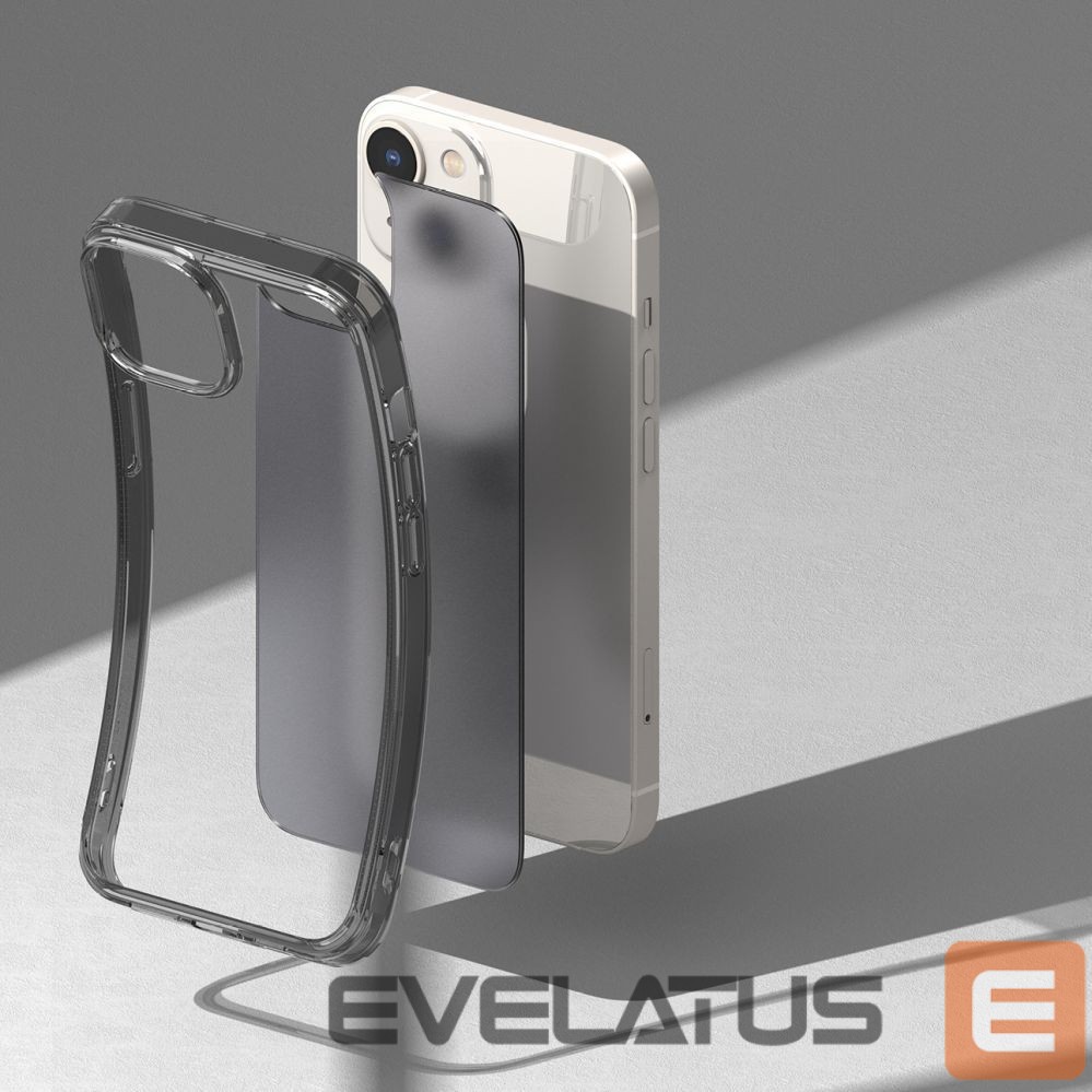 Aizmugurējais vāciņš Ringke Ringke Fusion Matte case iPhone 14 Plus cover with a gel frame gray