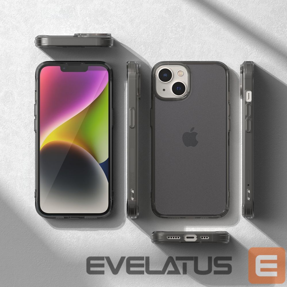 Aizmugurējais vāciņš Ringke Ringke Fusion Matte case iPhone 14 Plus cover with a gel frame gray