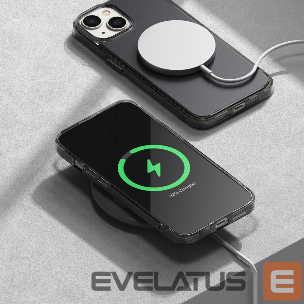 Aizmugurējais vāciņš Ringke Ringke Fusion Matte case iPhone 14 Plus cover with a gel frame gray