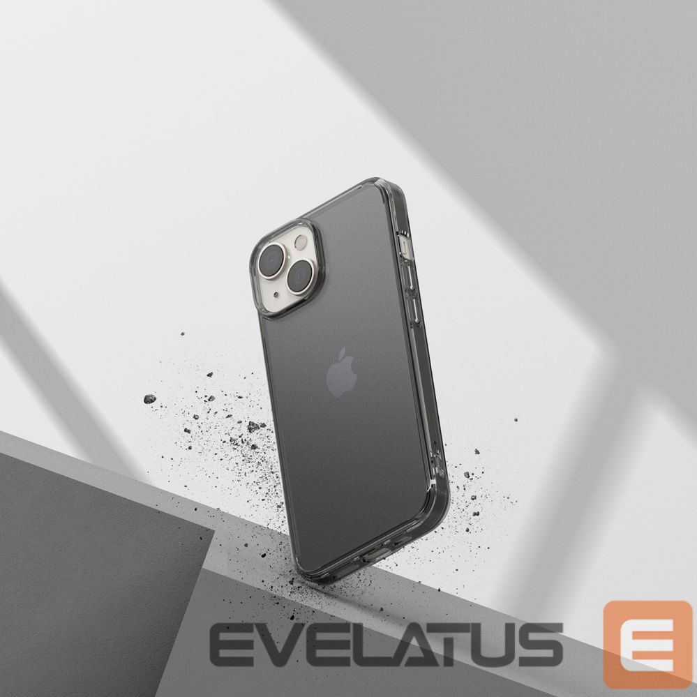 Aizmugurējais vāciņš Ringke Ringke Fusion Matte case iPhone 14 Plus cover with a gel frame gray
