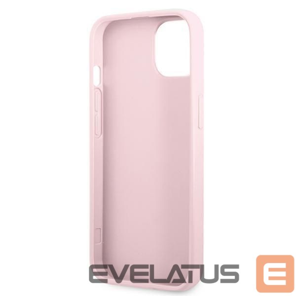 Aizmugurējais vāciņš Guess Guess GUHCP13SPSASBPU iPhone 13 mini 5,4 "purple / purple Saffiano Hot Stamp & Metal Logo