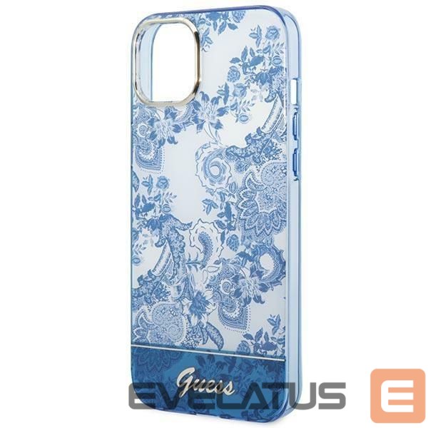 Aizmugurējais vāciņš Guess Guess GUHCP14MHGPLHB iPhone 14 Plus 6.7" blue/blue hardcase Porcelain Collection