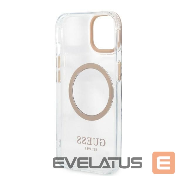 Aizmugurējais vāciņš Guess Gold || Transparent