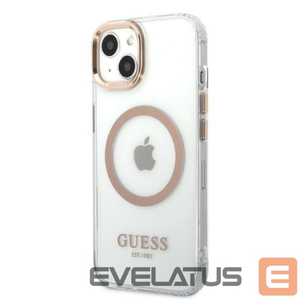 Aizmugurējais vāciņš Guess Gold || Transparent