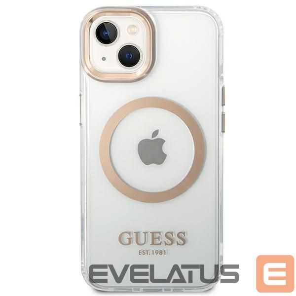 Aizmugurējais vāciņš Guess Gold || Transparent