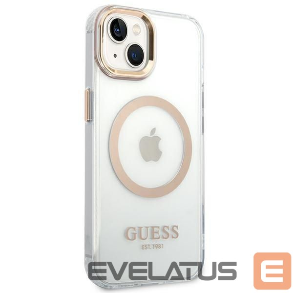 Aizmugurējais vāciņš Guess Gold || Transparent