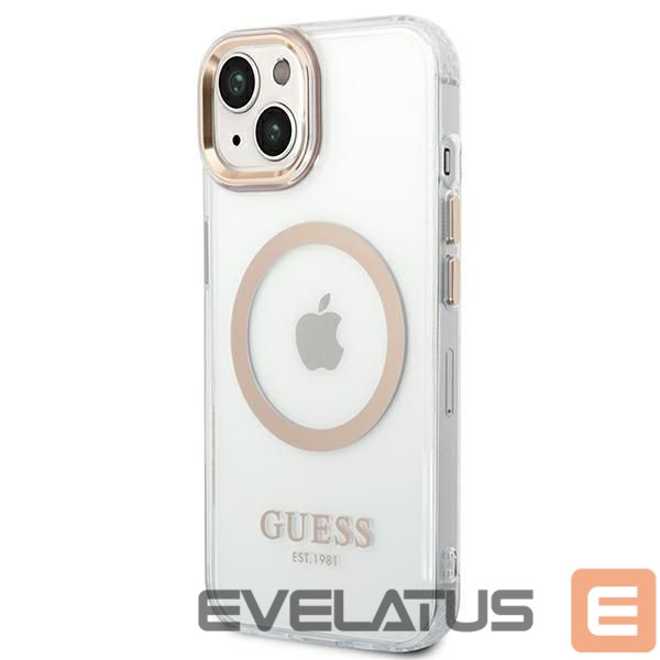 Aizmugurējais vāciņš Guess Gold || Transparent