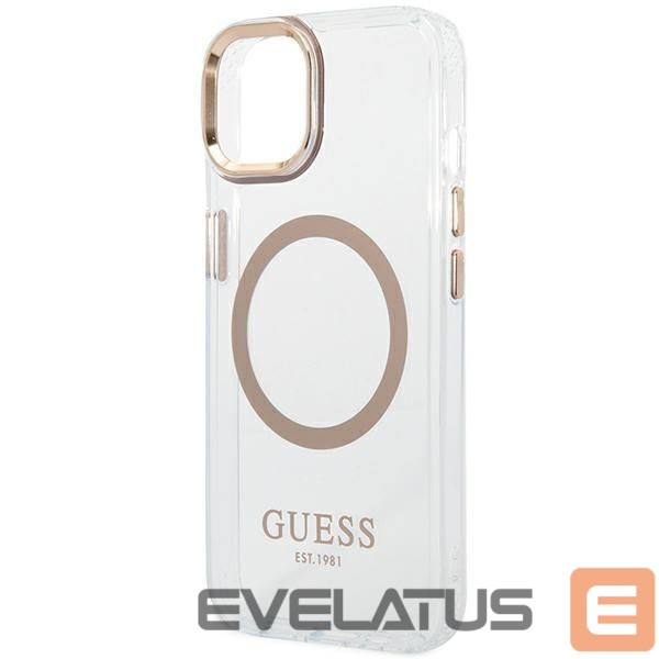 Aizmugurējais vāciņš Guess Gold || Transparent
