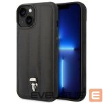Aizmugurējais vāciņš Karl Lagerfeld  Karl Lagerfeld Puffy Ikonik Pin Case for iPhone 14 Plus - Black 