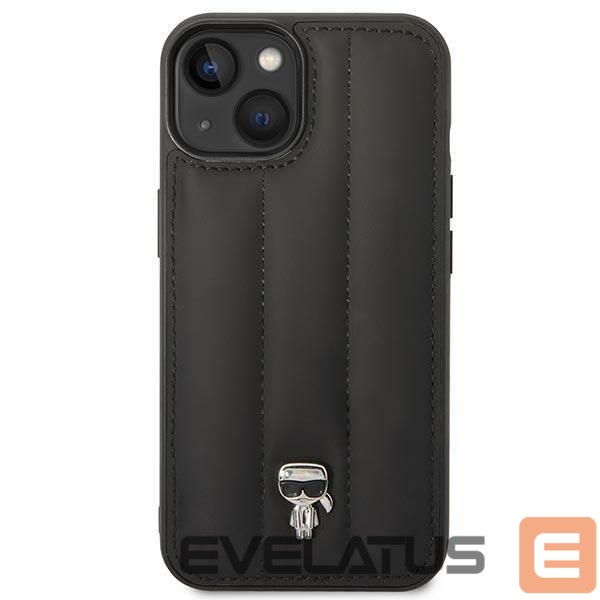 Aizmugurējais vāciņš Karl Lagerfeld Karl Lagerfeld Puffy Ikonik Pin Case for iPhone 14 Plus - Black
