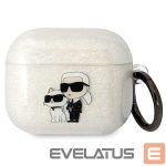 Aizmugurējais vāciņš Karl Lagerfeld  Karl Lagerfeld KLA3HNKCTGT Airpods 3 cover transparent Gliter Karl&Choupette 