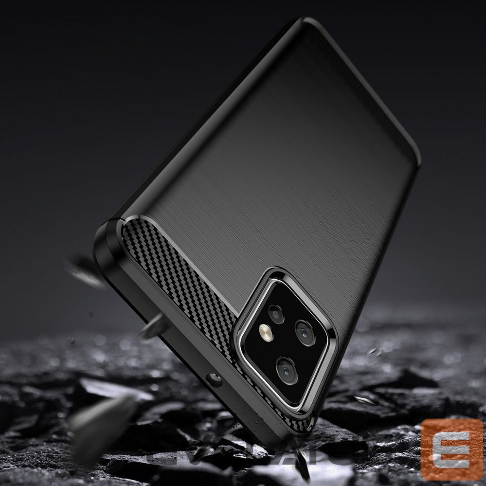 Aizmugurējais vāciņš Hurtel Carbon Case for Motorola Moto G Power 2023 flexible silicone carbon cover black